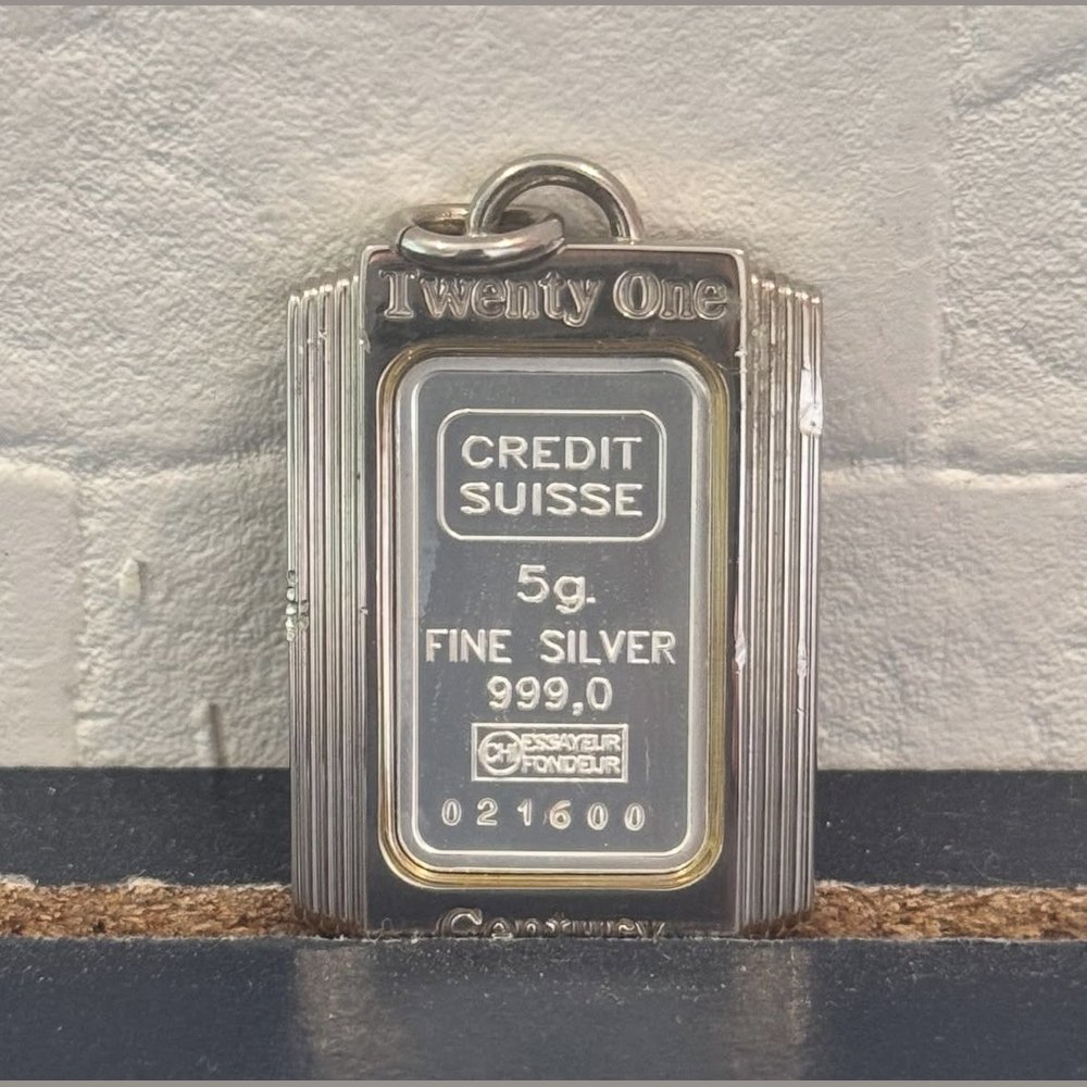 クレディ・スイス 銀インゴットペンダント 買取実績